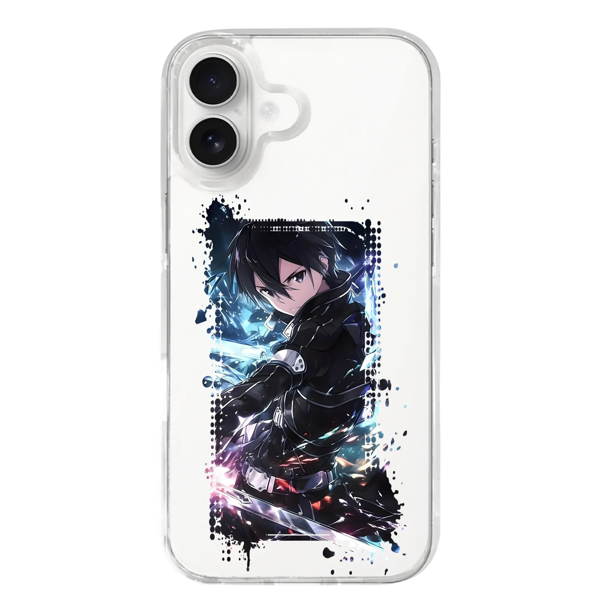 ソードアートオンライン グッズ キリト - iPhone 17シリーズ 透明スマホケース – 薄型・耐衝撃・精密フィット保護カバー